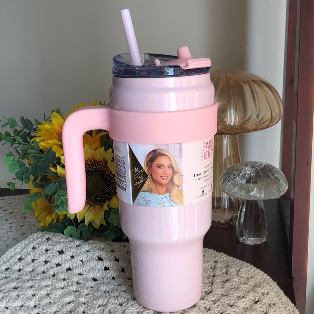 Paris Hilton Insulated 40 oz Pink Tumbler
